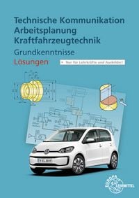 Produktbild: L&ouml;sungen zu 21910 Technische Kommunikation Arbeitsplanung KFZ Grundkenntnisse