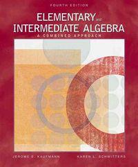 Produktbild: Elementary and Intermediate Algebra: A Combined Approach (with CD-ROM, Ilrn Tutorial, and Infotrac)