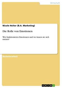 Produktbild: Die Rolle von Emotionen