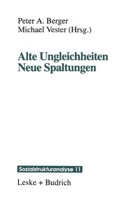 Produktbild: Alte Ungleichheiten Neue Spaltungen