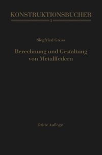 Produktbild: Berechnung und Gestaltung von Metallfedern