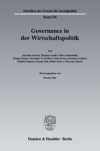Produktbild: Governance in der Wirtschaftspolitik.