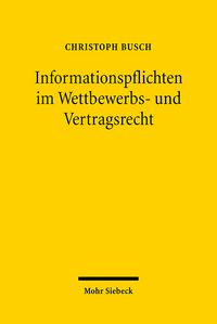 Produktbild: Informationspflichten im Wettbewerbs- und Vertragsrecht