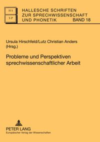 Produktbild: Probleme und Perspektiven sprechwissenschaftlicher Arbeit