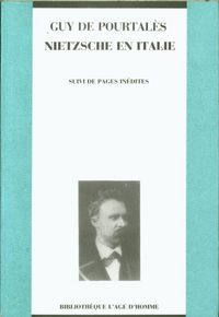 Produktbild: Nietzsche en Italie suivi de Pages in&eacute;dites