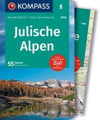 Produktbild: KOMPASS Wanderf&uuml;hrer Julische Alpen, 55 Touren mit Extra-Tourenkarte