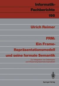 Produktbild: FRM: Ein Frame-Repr&auml;sentationsmodell und seine formale Semantik