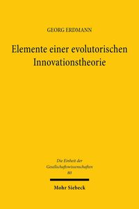 Produktbild: Elemente einer evolutorischen Innovationstheorie