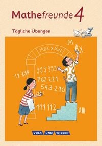 Produktbild: Mathefreunde 4. Schuljahr - Nord/S&uuml;d - Arbeitsheft. T&auml;gliche &Uuml;bungen