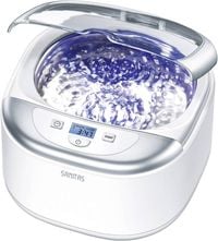 Produktbild: Sanitas Ultraschallreiniger SUR 42 550 ml Sanitas 609.10 Leistungsaufnahme (max.) (Details) 50 W Geh&auml;use-Material Kunststoff Ultraschall Reinigung