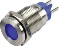 Produktbild: TRU Components GQ16F-D/B/12V/N LED-Signalleuchte Blau 12 V/DC