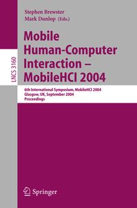 Produktbild: Mobile Human-Computer Interaction - Mobile HCI 2004
