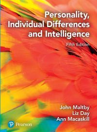 Produktbild: Personality, Individual Differences and Intelligence