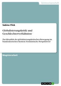 Produktbild: Globalisierungskritik und Geschlechterverh&auml;ltnisse