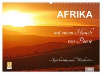 Produktbild: AFRIKA mit einem Hauch von Poesie (Wandkalender 2026 DIN A2 quer), CALVENDO Monatskalender
