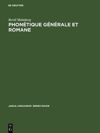 Produktbild: Phon&eacute;tique g&eacute;n&eacute;rale et romane