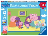 Produktbild: Kinderpuzzle 2x12 Teile - Peppa Wutz - Zuhause bei Peppa
