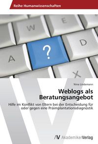 Produktbild: Weblogs als Beratungsangebot