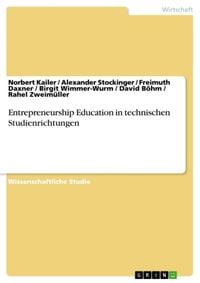 Produktbild: Entrepreneurship Education in technischen Studienrichtungen