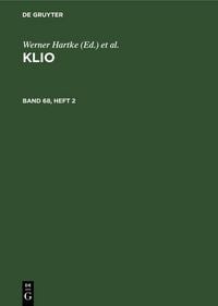 Produktbild: Klio. Band 68, Heft 2