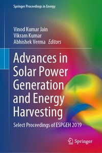 Produktbild: Advances in Solar Power Generation and Energy Harvesting