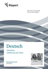 Produktbild: Berichten &brvbar; Zeitformen des Verbs