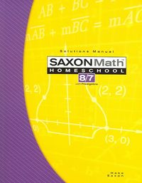 Produktbild: Saxon Math Homeschool 8/7 Solu