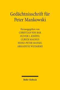Produktbild: Ged&auml;chtnisschrift f&uuml;r Peter Mankowski