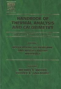 Produktbild: Handbook of Thermal Analysis and Calorimetry