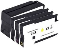 Produktbild: Renkforce Druckerpatrone ersetzt HP 953, 6ZC69AE, LS058AE, F6U12AE, F6U13AE, F6U14AE Kompatibel Kombi-Pack Schwarz, Cyan, Magenta, Gelb RF-5718854