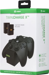 Snakebyte TWIN:CHARGE X, Ladestation für 2 Xbox One-Controller, inkl. 2 Akkus, schwarz