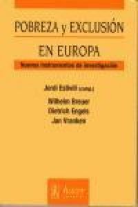 Produktbild: Pobreza y exclusi&oacute;n en Europa : nuevos instrumentos de investigaci&oacute;n