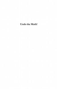 Produktbild: Undo the math ! - how semioticgaps warp