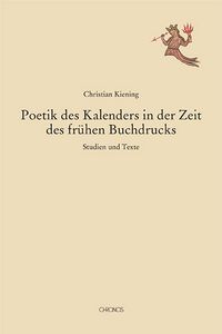 Produktbild: Poetik des Kalenders in der Zeit des fr&uuml;hen Buchdrucks