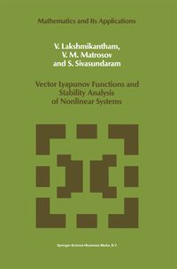 Produktbild: Vector Lyapunov Functions and Stability Analysis of Nonlinear Systems