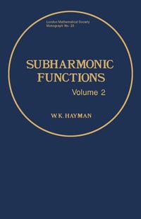 Produktbild: Subharmonic Functions