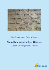Produktbild: Die althochdeutschen Glossen