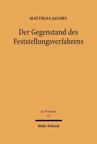 Produktbild: Der Gegenstand des Feststellungsverfahrens