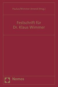 Produktbild: Festschrift f&uuml;r Dr. Klaus Wimmer