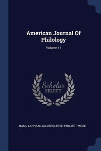 Produktbild: American Journal Of Philology; Volume 41