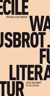 Produktbild: F&uuml;r die Literatur