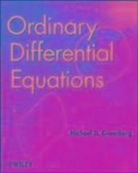 Produktbild: Ordinary Differential Equations