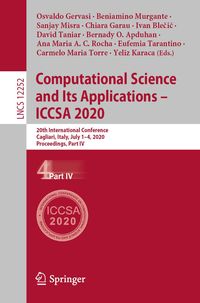 Produktbild: Computational Science and Its Applications - ICCSA 2020