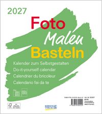 Produktbild Foto-Malen-Basteln Bastelkalender weiß 2027