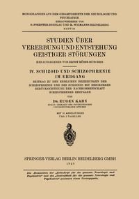 Produktbild: Studien &Uuml;ber Vererbung und Entstehung Geistiger St&ouml;rungen