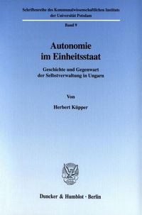 Produktbild: Autonomie im Einheitsstaat.