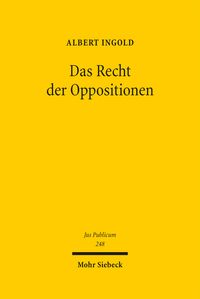 Produktbild: Das Recht der Oppositionen
