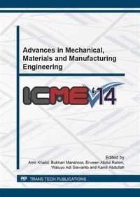 Produktbild: Advances in Mechanical, Materials and Manufacturing Engineering