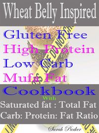 Produktbild: Wheat Belly Inspired Gluten Free High Protein Low Carb Mufa Fat Cookbook With Saturated Fat: Total Fat Carb: Protein: Fat Ratio