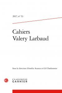 Produktbild: Cahiers Valery Larbaud